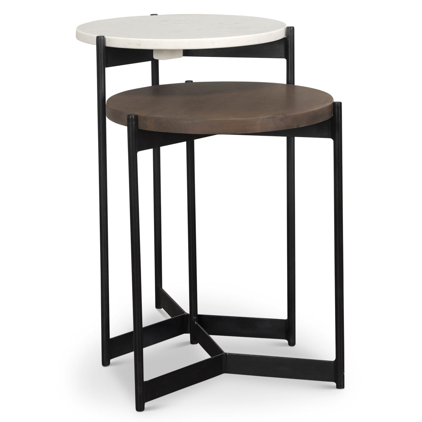 Mercana Larkin Wooden Nesting Table (Set of 2)