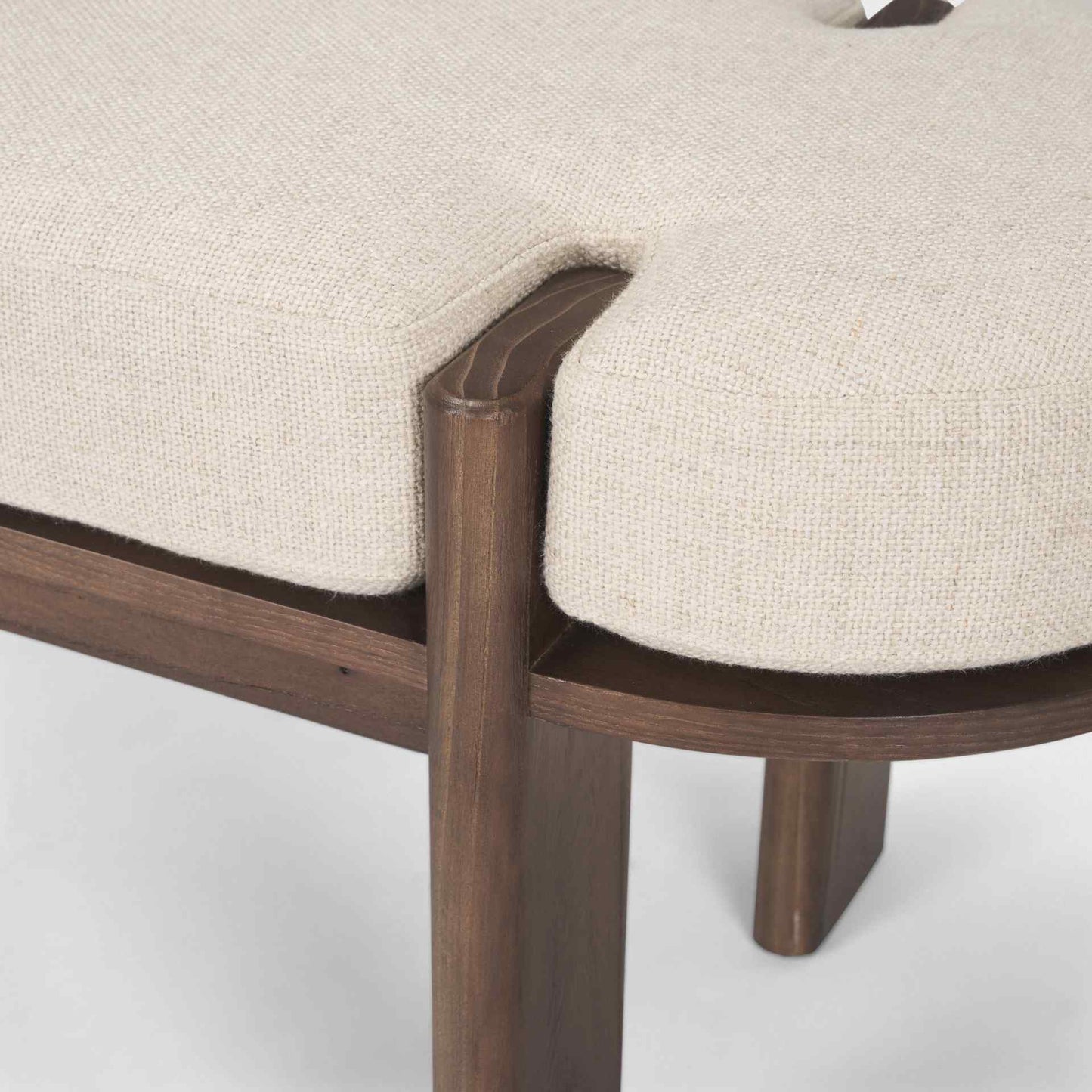 Mercana Sohan Oatmeal Fabric Bedroom Bench
