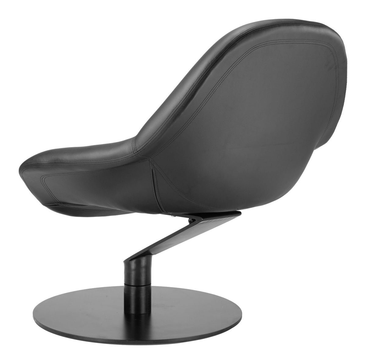 Zuo Modern Poole Wood & Steel Black Accent Chair
