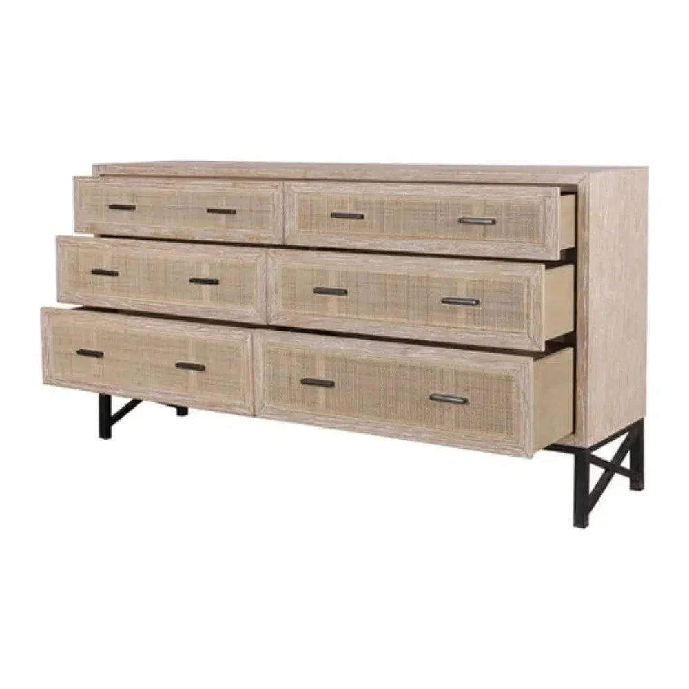 Noah 6 Drawer Dresser Natural -- view 3