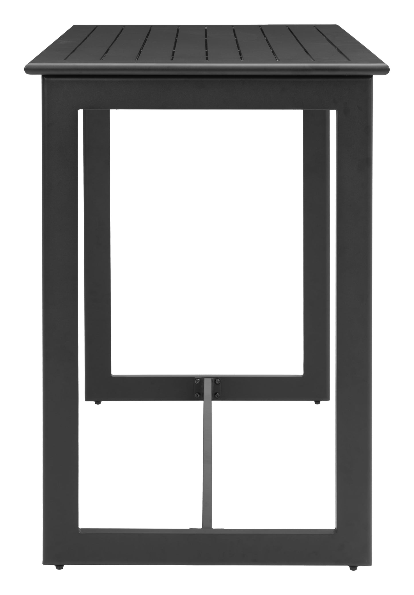 Midnight Wave Black Rectangular Bar Table