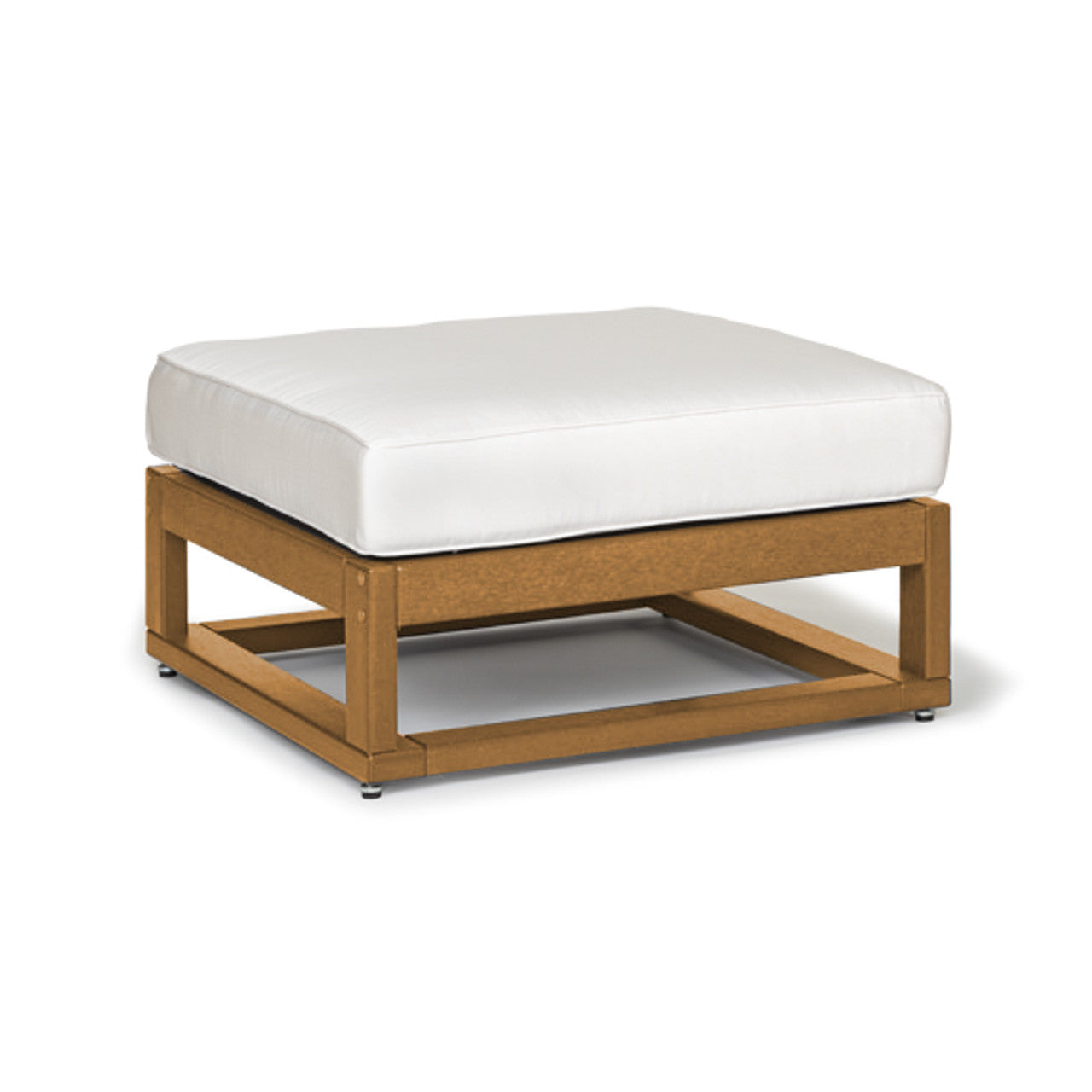 Palm Beach Poly Lumber Square Ottoman Sunbrella Cushion