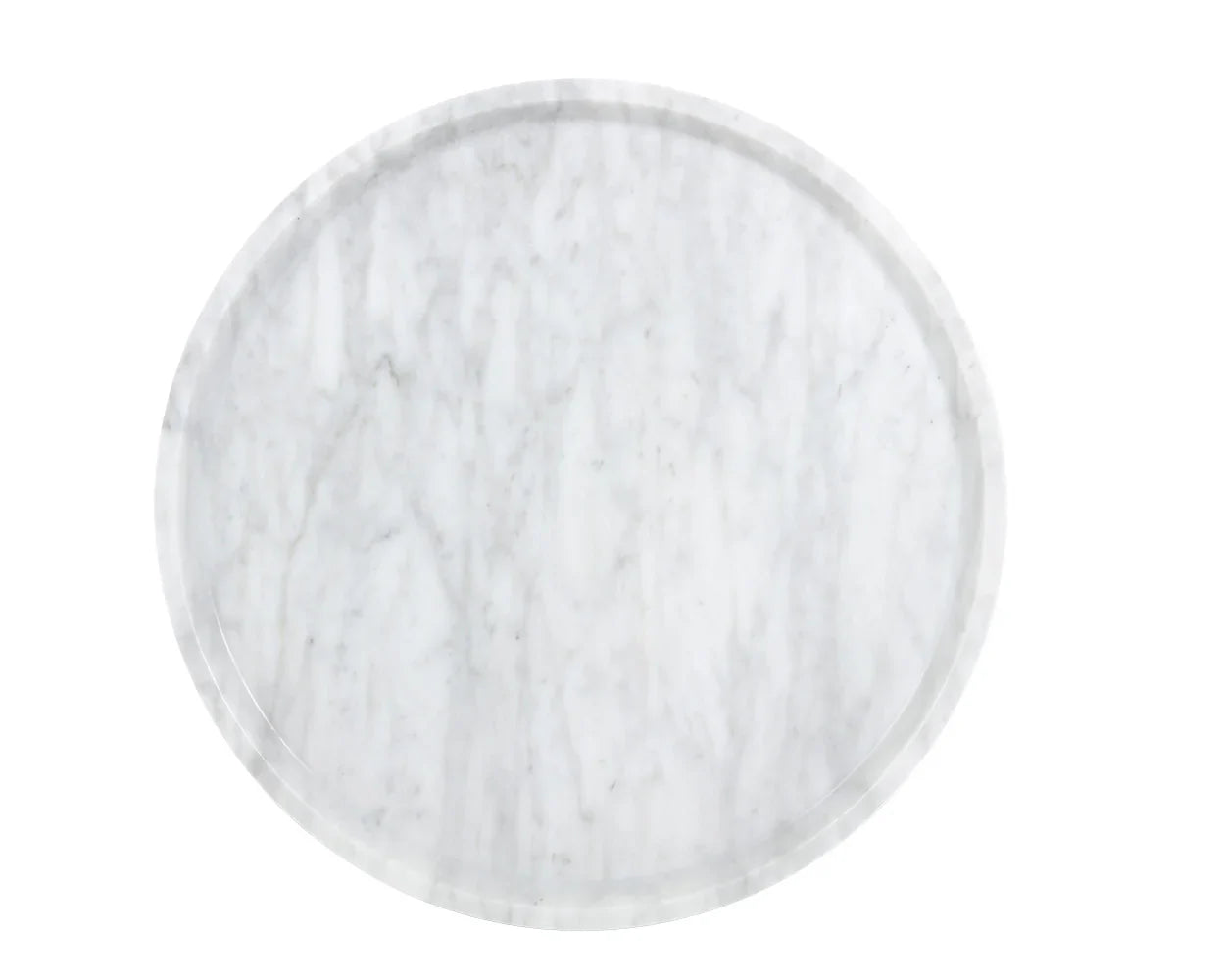 LIV End Table White Marble Gold Steel Base