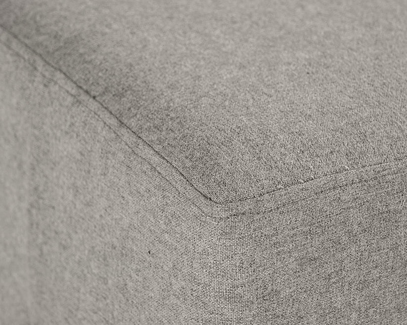 Heston Ottoman - Black - Durable & Easy To Clean