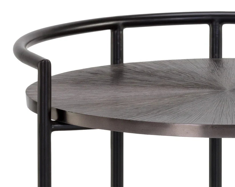 SUNPAN Brighton Nightstand Modern Marble And Steel