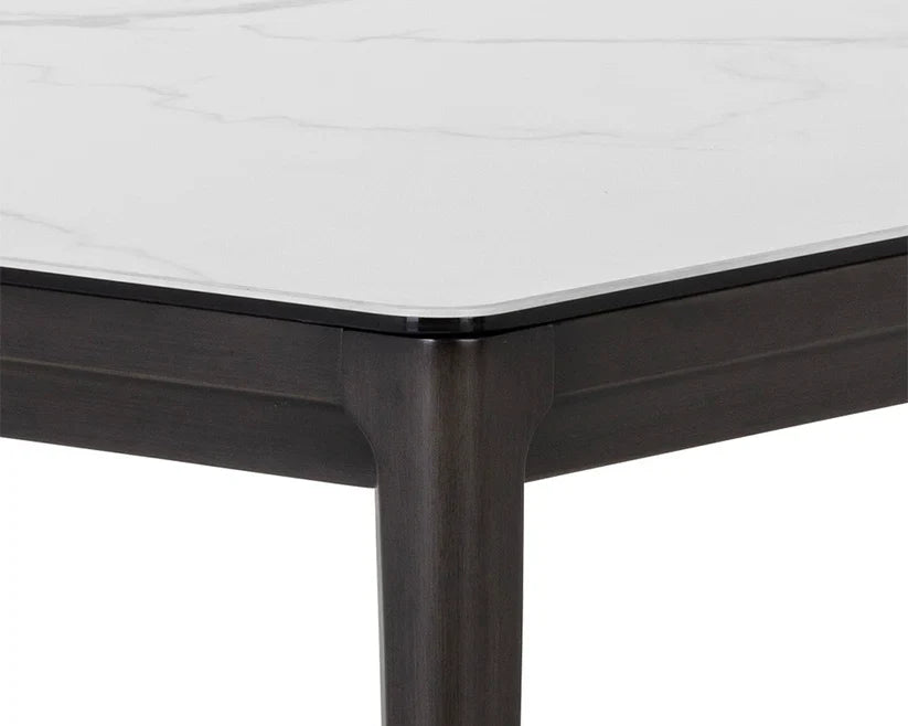 Queens Dining Table - White Ceramic Top