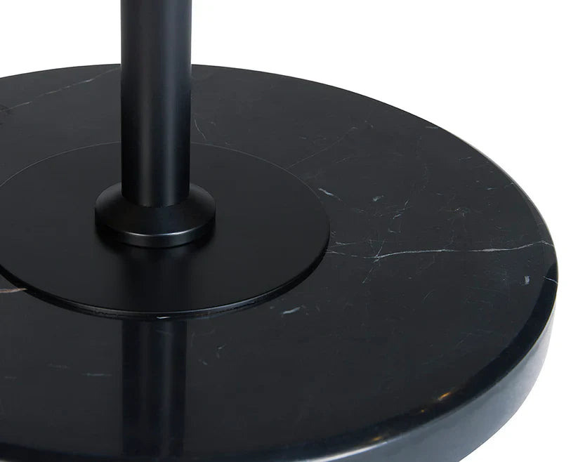 Tarlo Floor Lamp Black Marble Base Brass