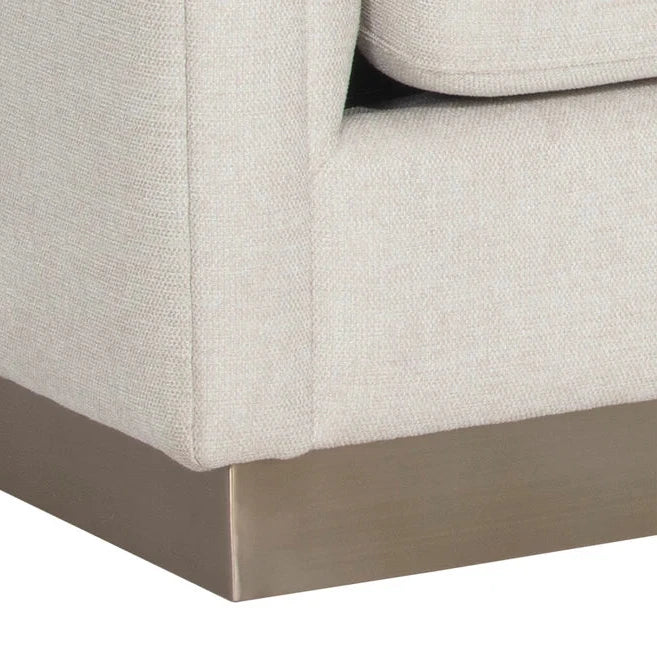 Talbot Sofa Belfast Oatmeal Modern Couch
