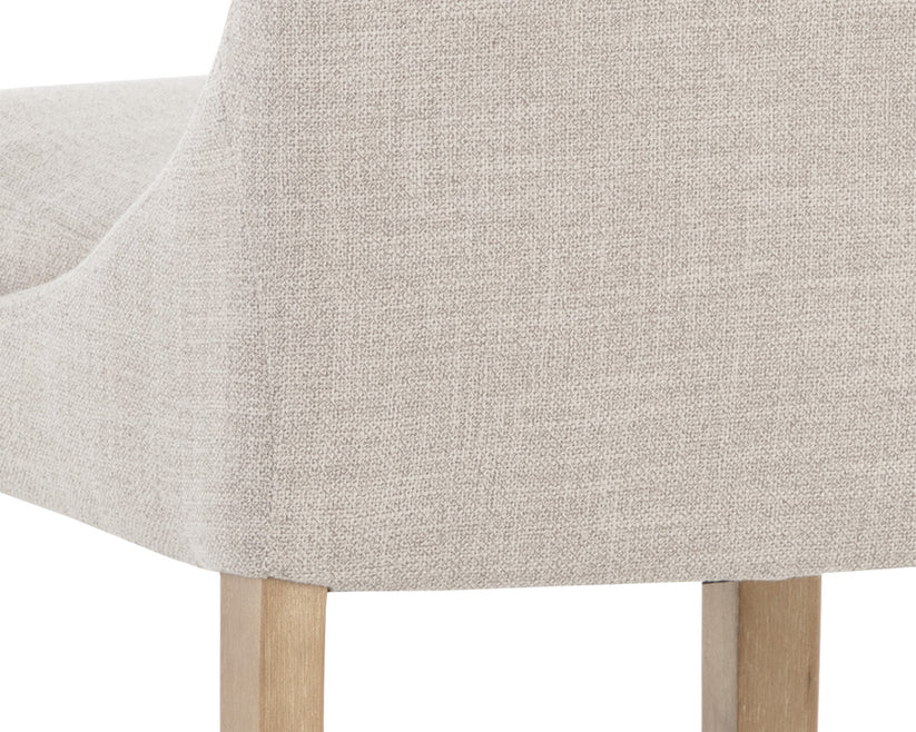 Rosine Counter Stool Effie Flax Solid Birch Wood