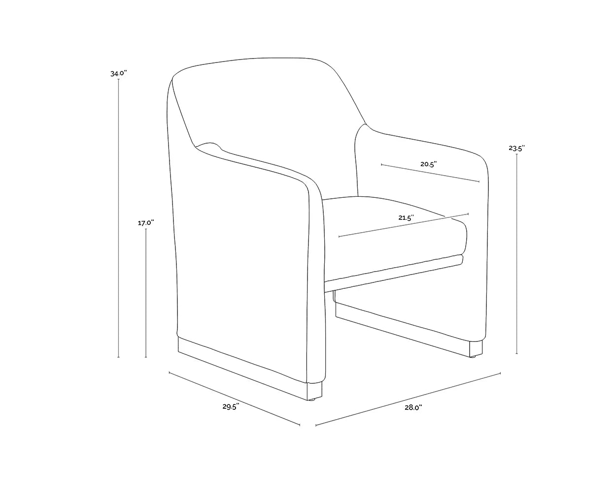 SUNPAN Jaime Fabric Lounge Chair