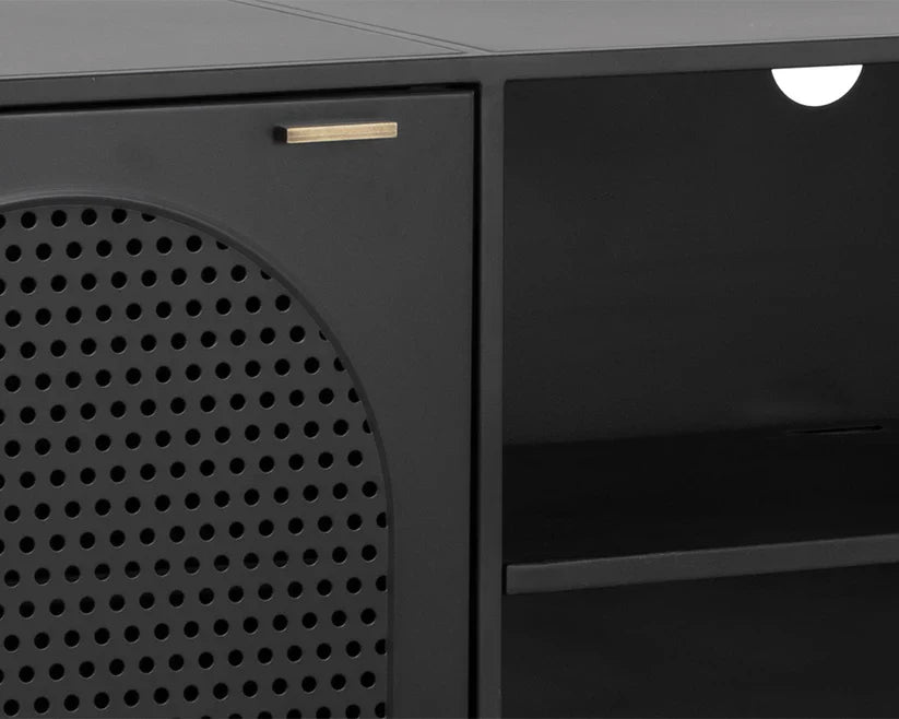 Aziza Media Console & Cabinet Brass Handles