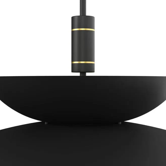 SUNPAN Timea Pendant Light Sleek Black And Brass