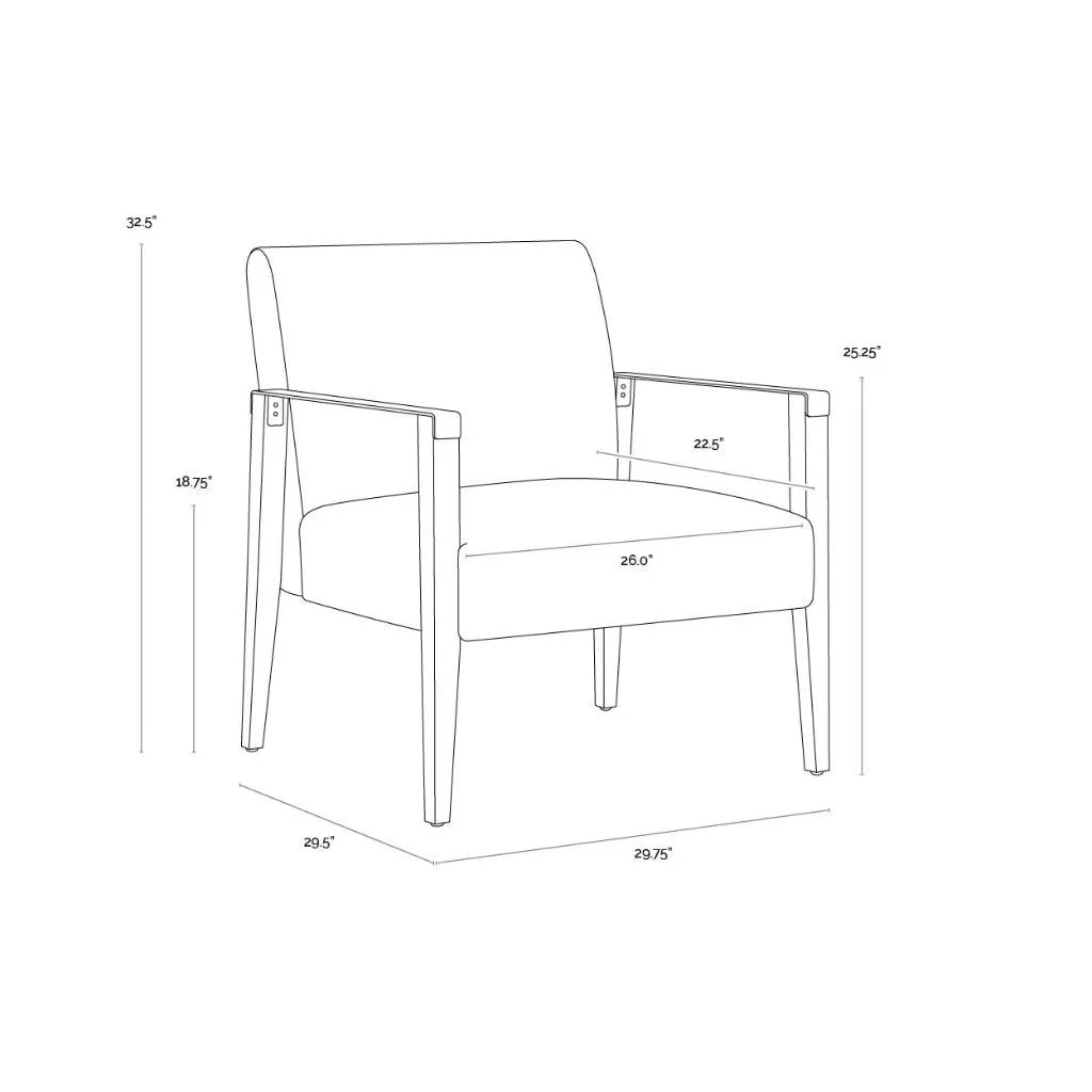 SUNPAN Earl Leather Lounge Chair