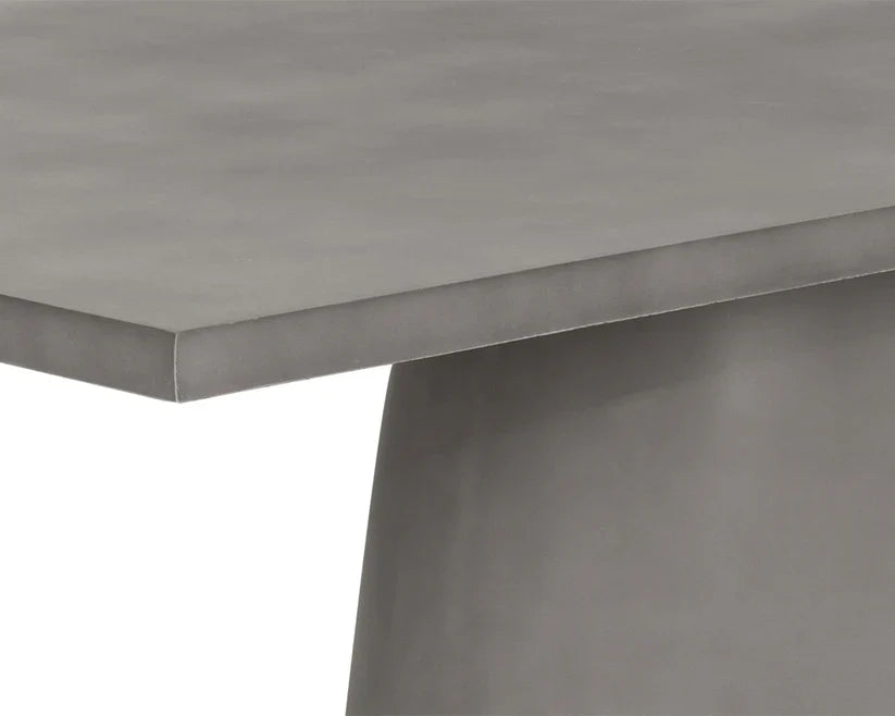 SUNPAN Cavallini Dining Table - Sleek Light Grey Concrete