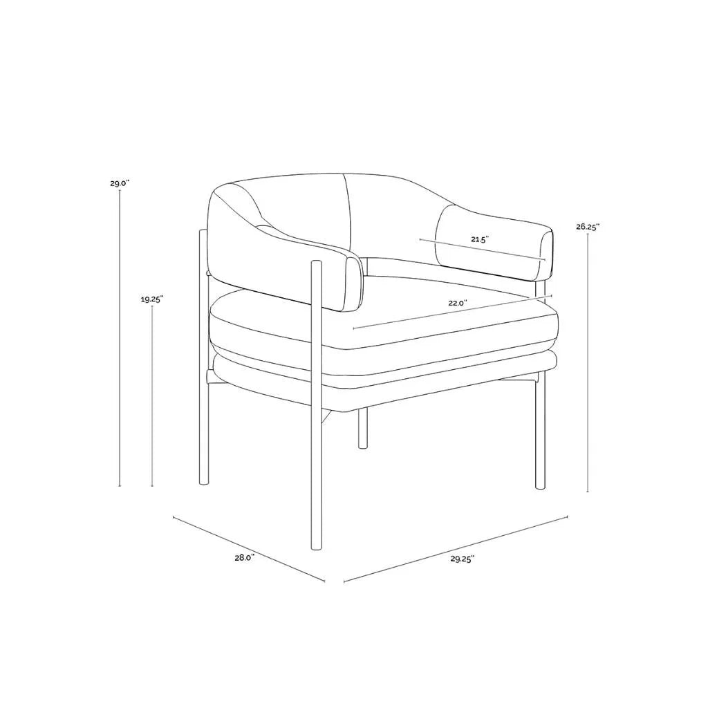 SUNPAN Lola Fabric Lounge Chair