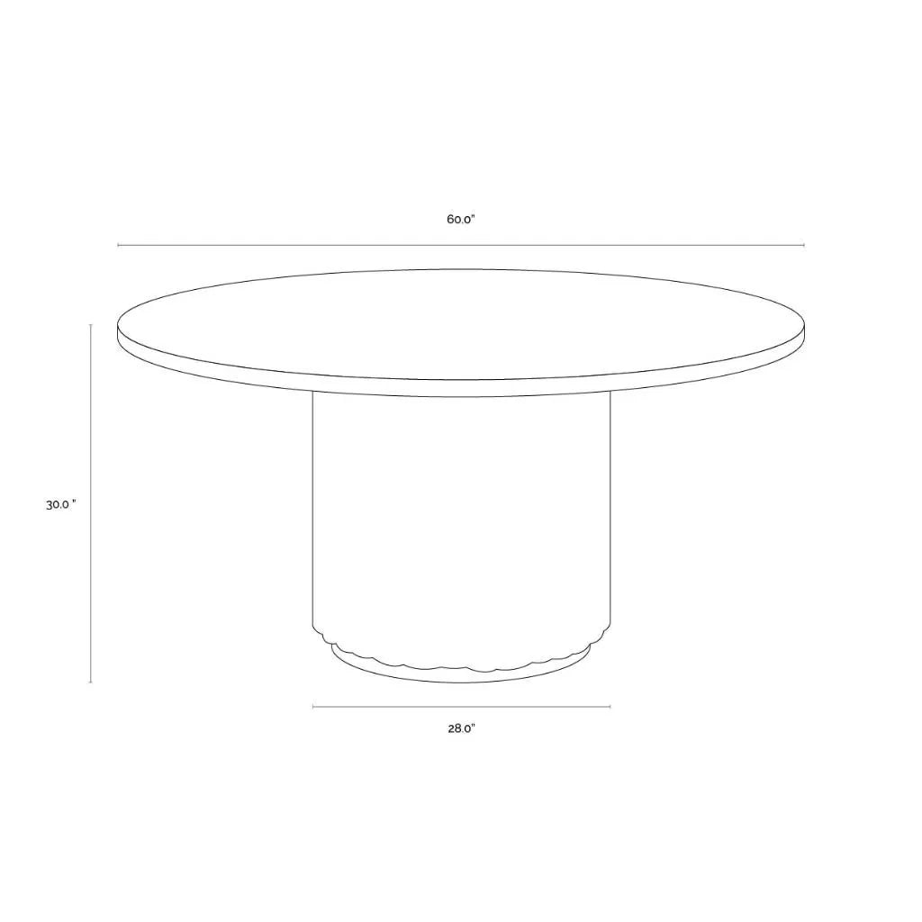 Riviera Natural Wood Outdoor Dining Table