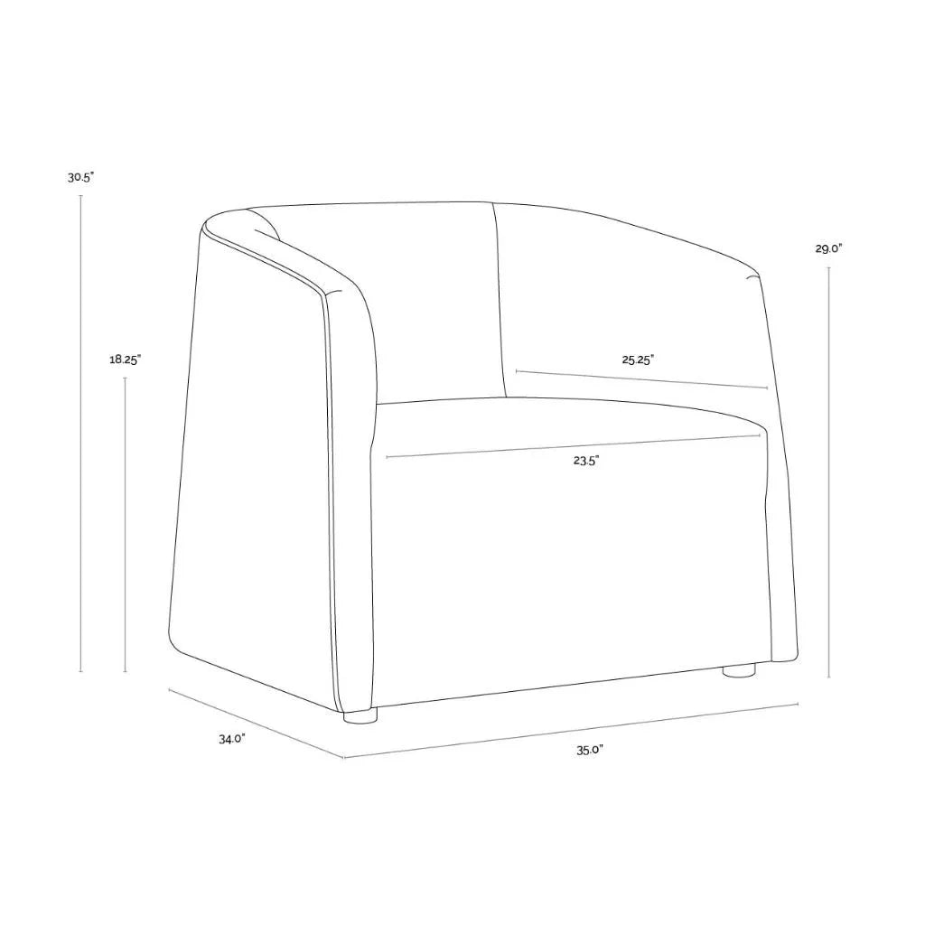 SUNPAN Serenade Fabric Lounge Chair