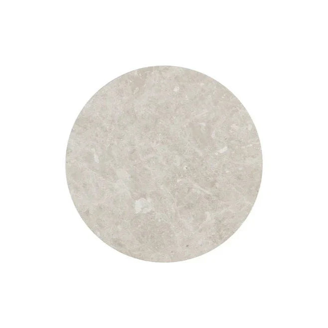SUNPAN Orlo White Marble Topped Round End Table
