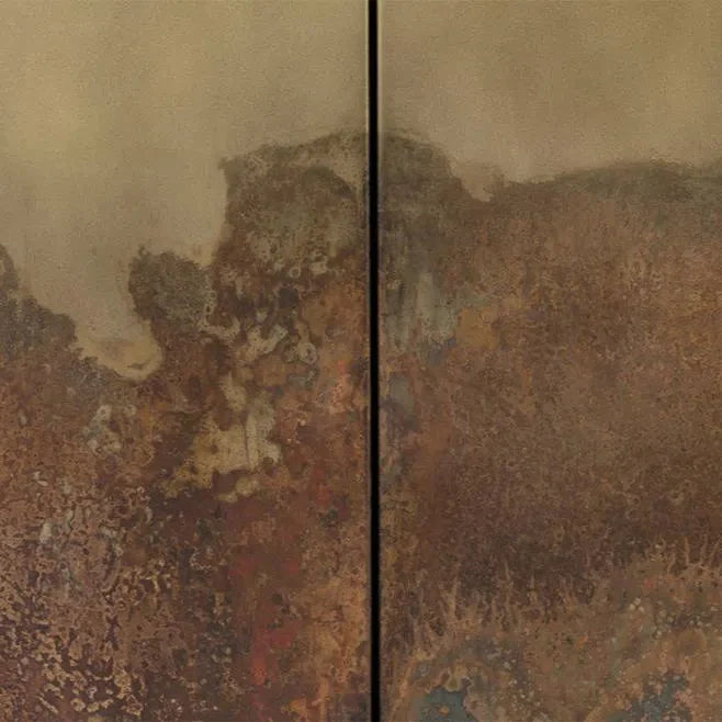 SUNPAN Auburn Sideboard Antique Brass Ombre Patina Fronts