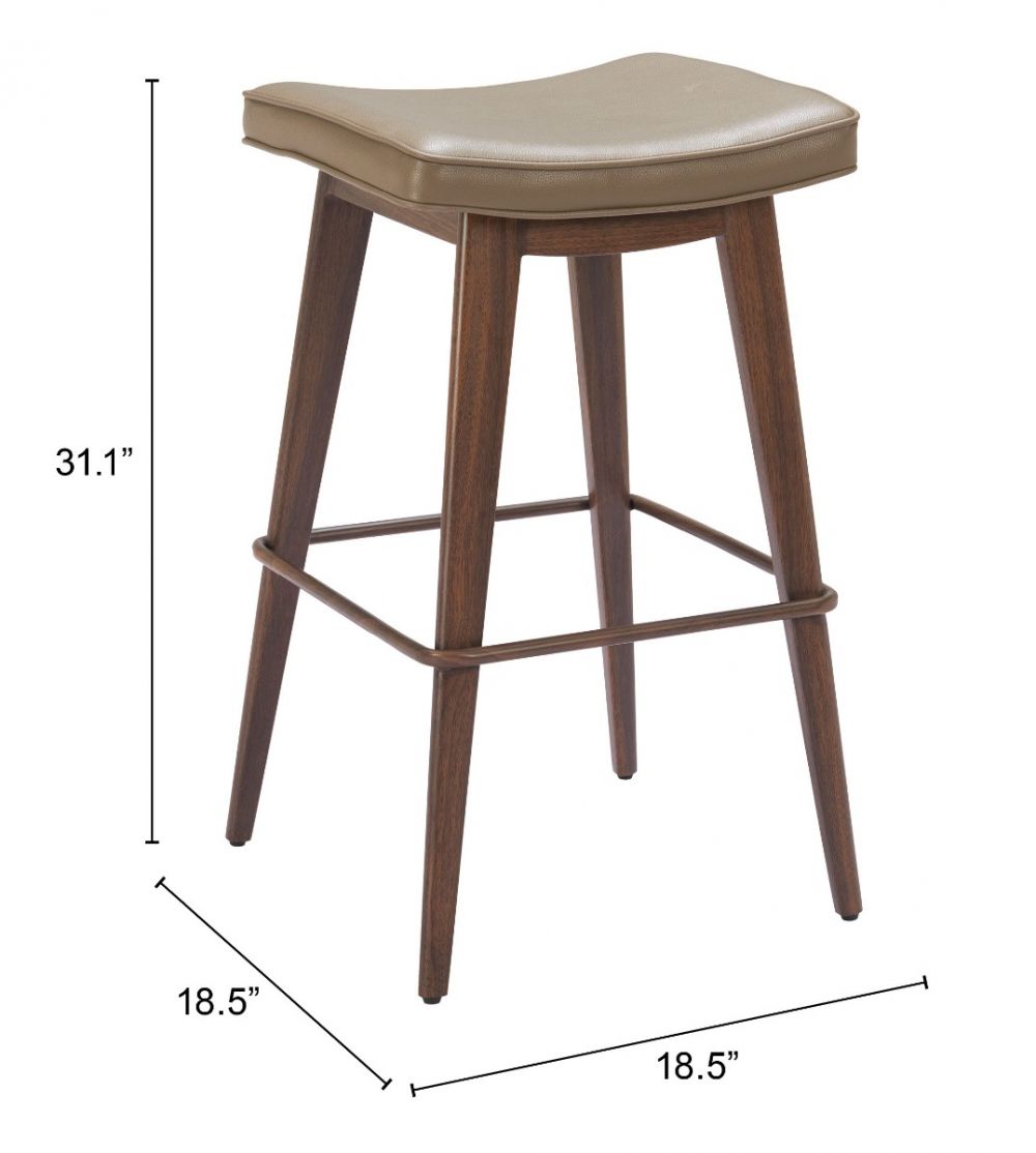 Divat Wood Base Barstool (Set of 2)