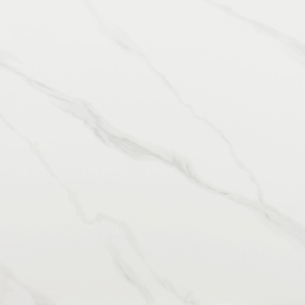 Zuo Modern Izar Stone & Steel White Round Dining Table