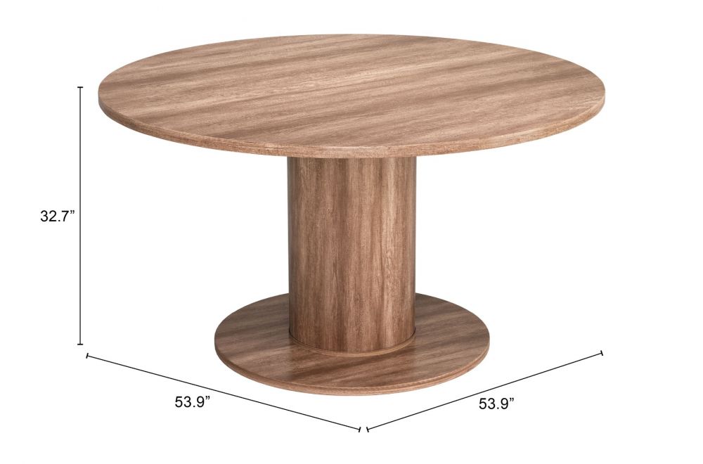 Zuo Modern Vault 2 in 1 Wood Brown Round Table