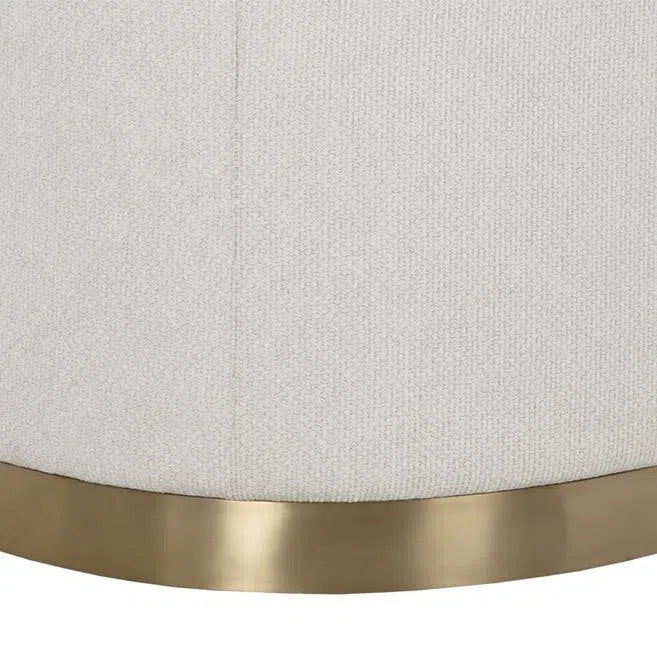 Larron Sofa Rhea Light Barley - Gold Trim