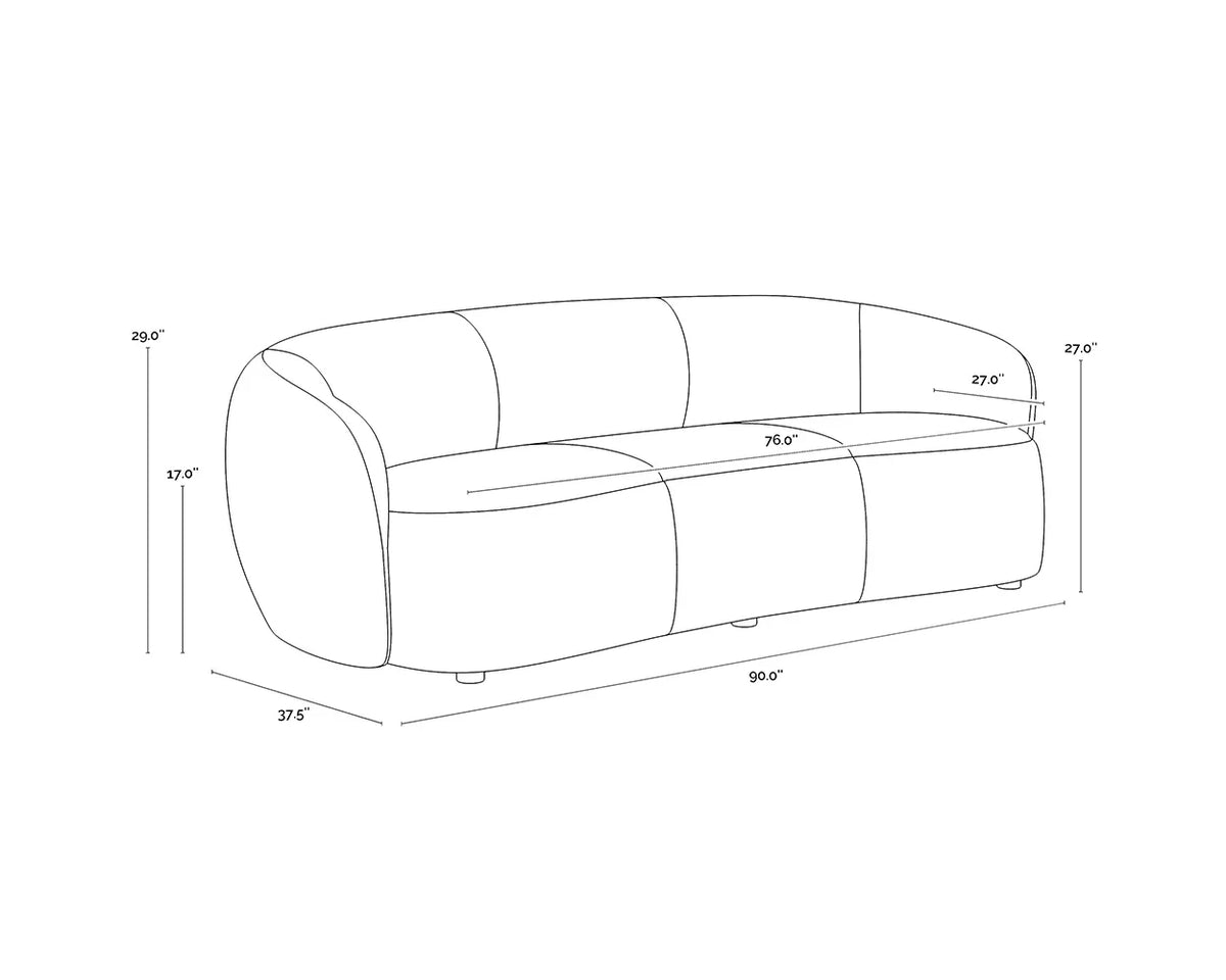 Lorne Sofa - Top Grain Butternut Leather - view 9