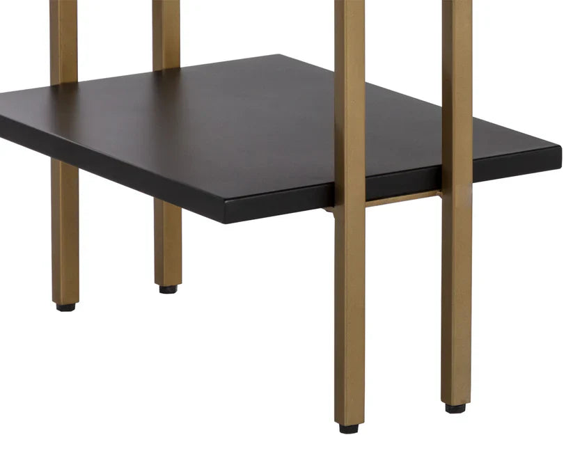 SUNPAN Levigne Desk Modern Black Iron Office Desk
