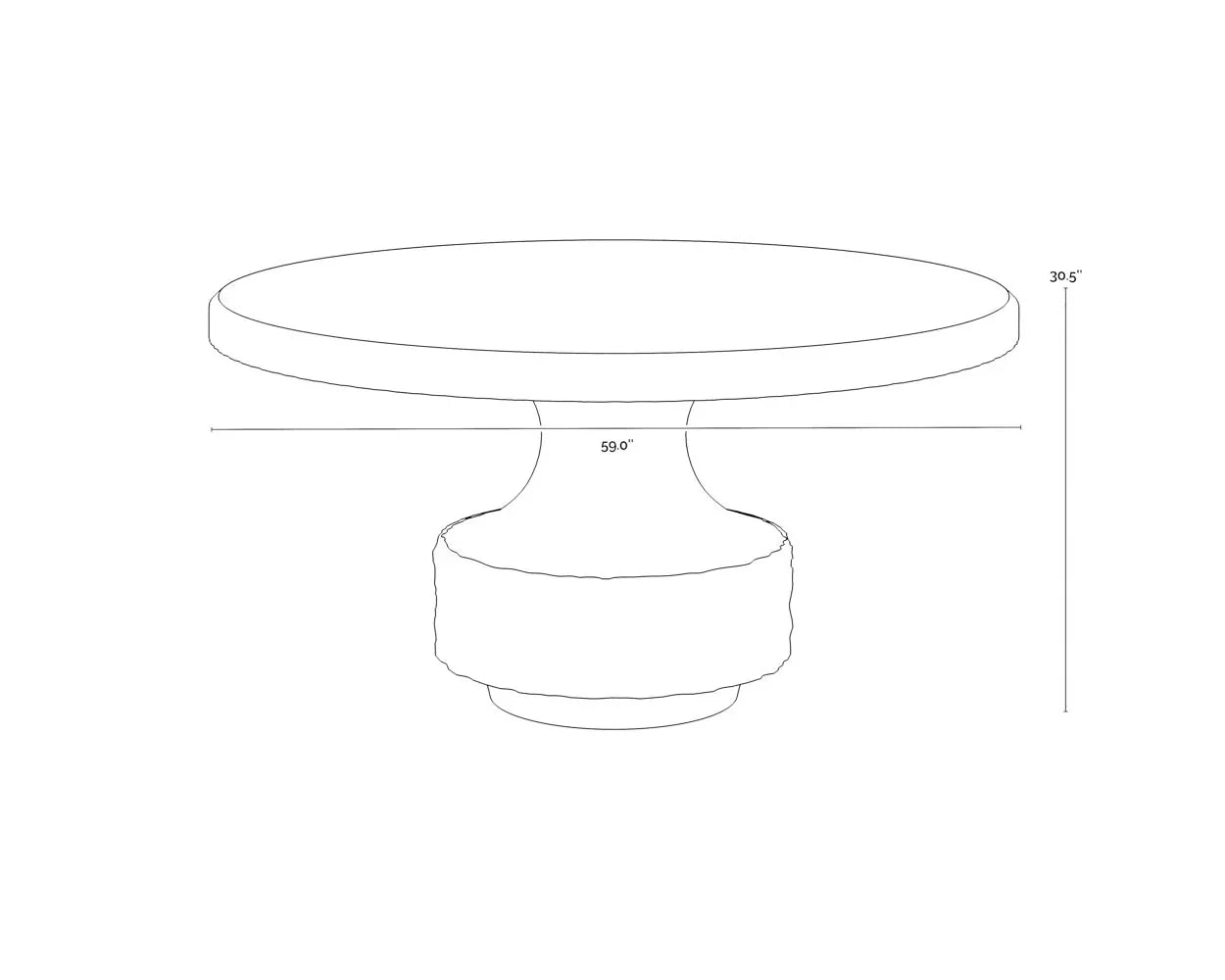 Mersin Dining Table - Outdoor Concrete