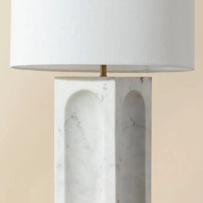 SUNPAN Rohe Table Lamp With Handcrafted Marble Base