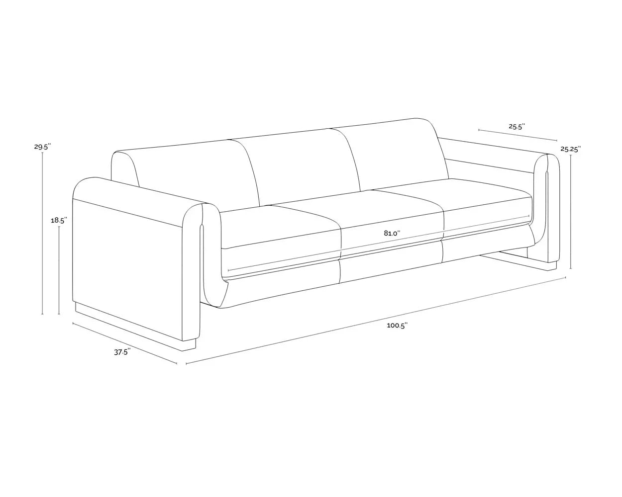 SUNPAN Romer Sofa Brown Nubuck Tan Leather Modern