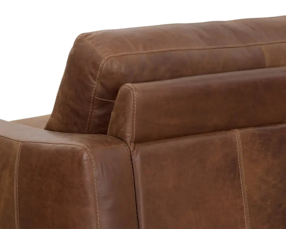 Rafael Leather Brown Sofa