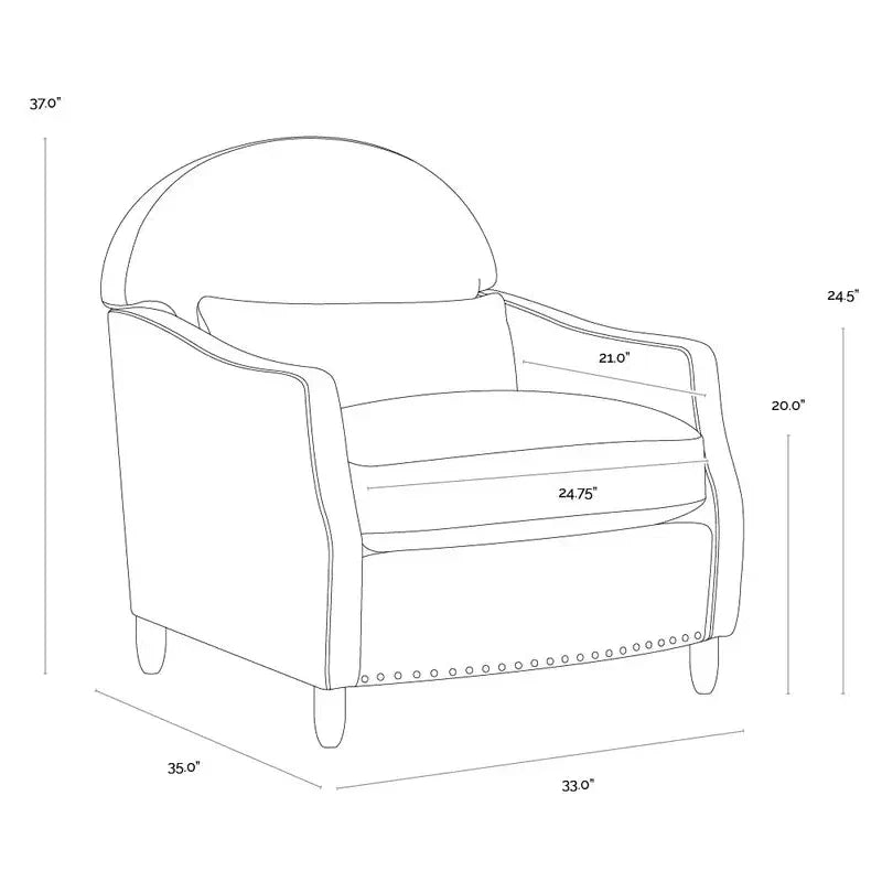 SUNPAN Cynthia Leather Lounge Chair
