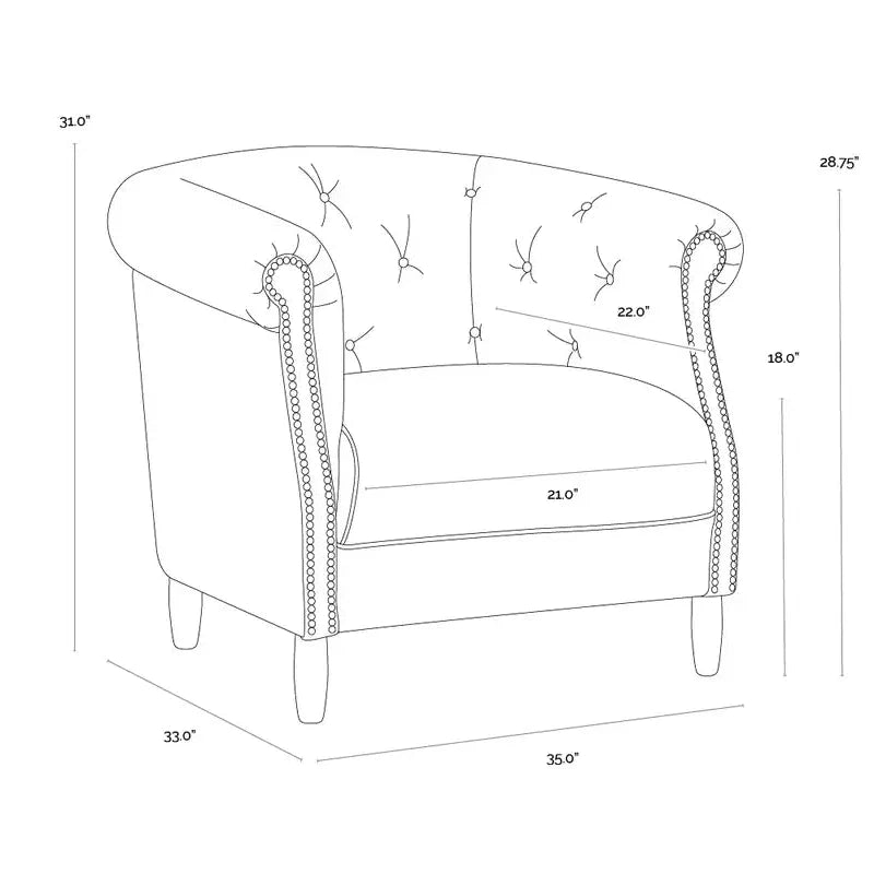 Marjorie Leather Lounge Chair