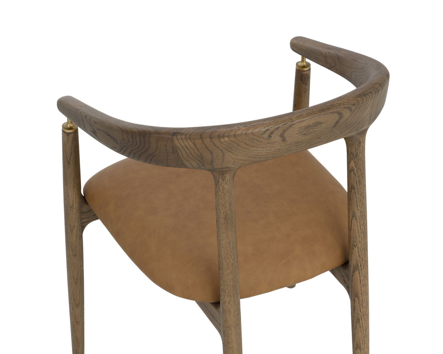 SUNPAN Valmont Milliken Cognac Fabric Dining Armchair