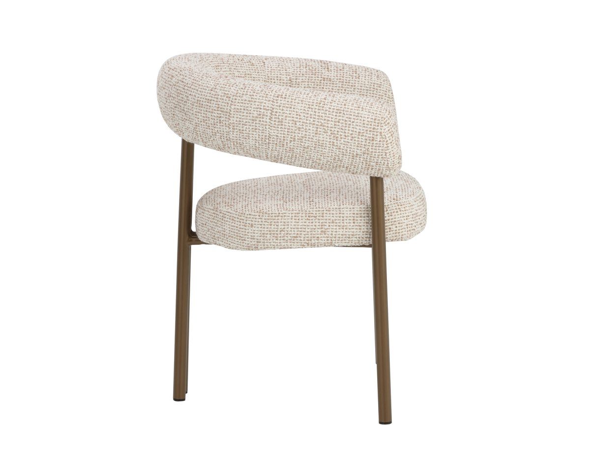 SUNPAN Oniva Taupe Fabric Dining Armchair