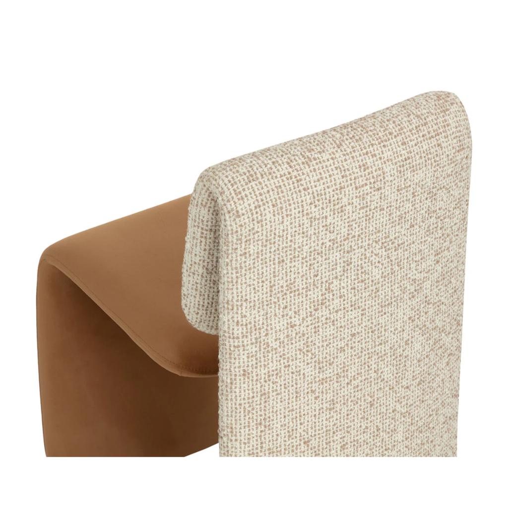 SUNPAN Dunnington Fabric Armlsss Dining Chair