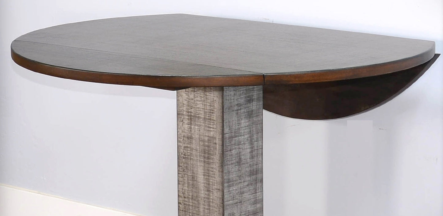 Sunny D Homestead Hills Drop Leaf Extendable Dining Table