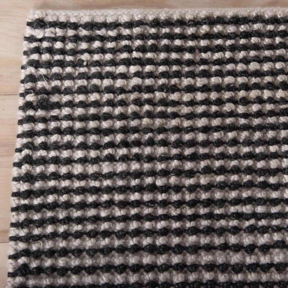 LOOMLAN Basi 5x7 Indoor Outdoor Black Patio Rug