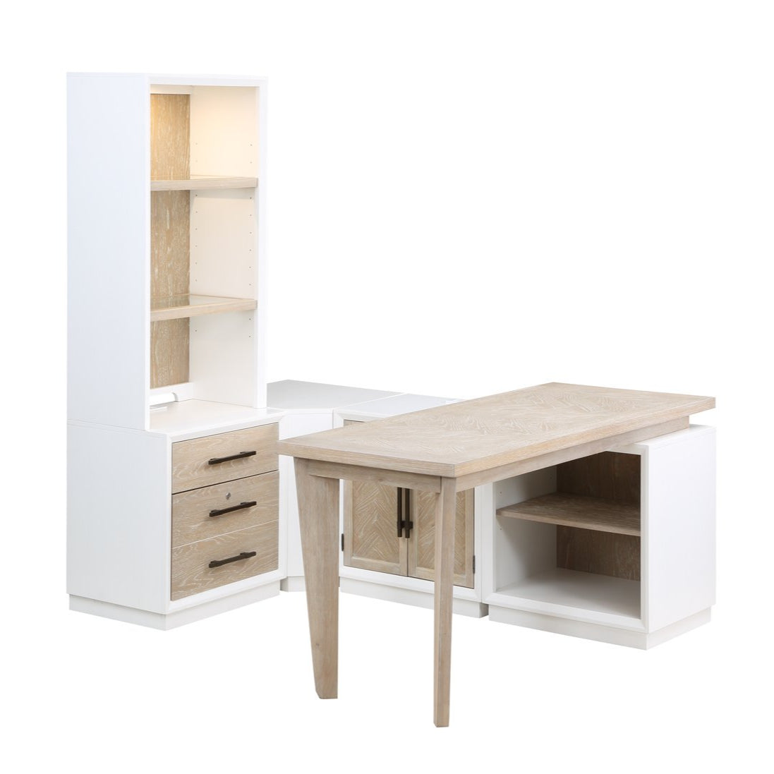 Boca Grande Three Drawer File Cabinet with USB