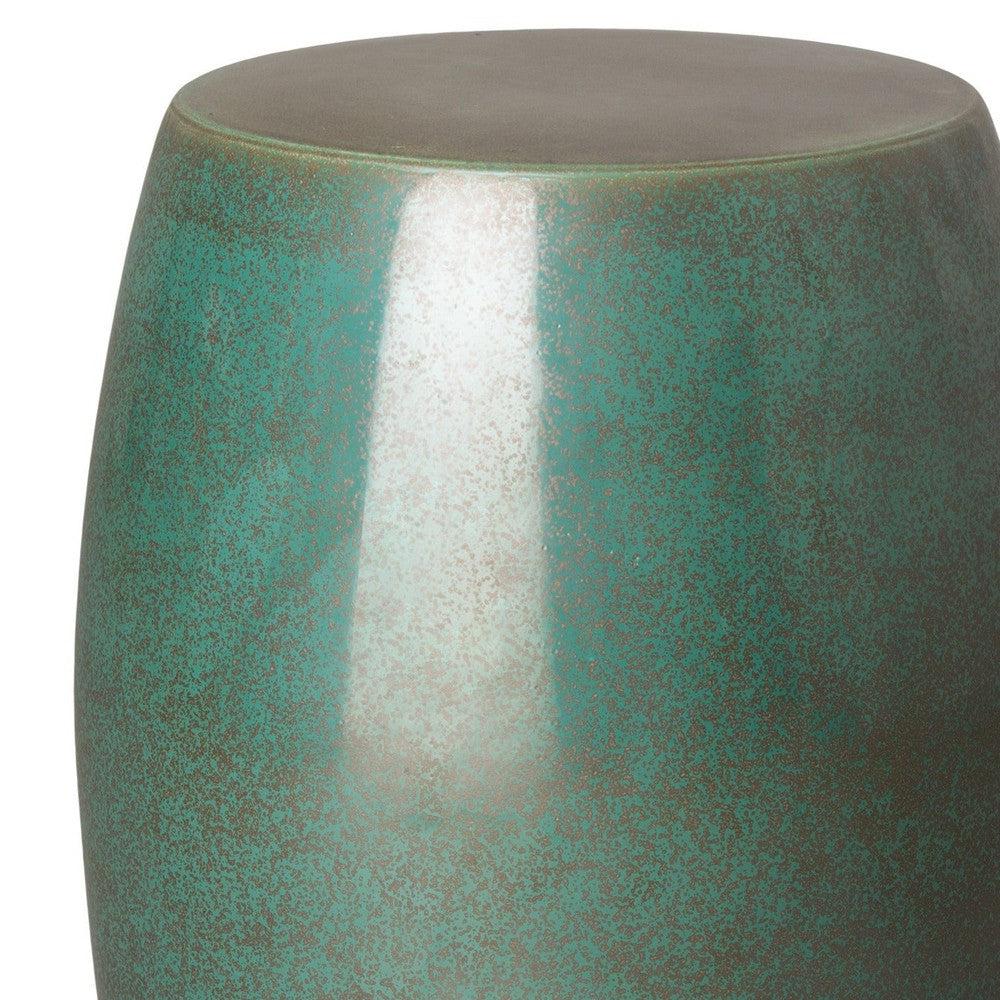 19 in. Smooth Round Ceramic Garden Stool Outdoor-Outdoor Stools-Emissary-Sideboards and Things