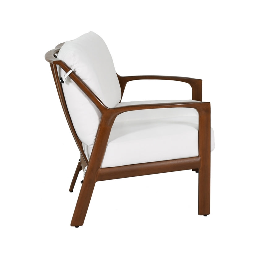 Castelle Berkeley Crescent Curved Outdoor Loveseat Deep