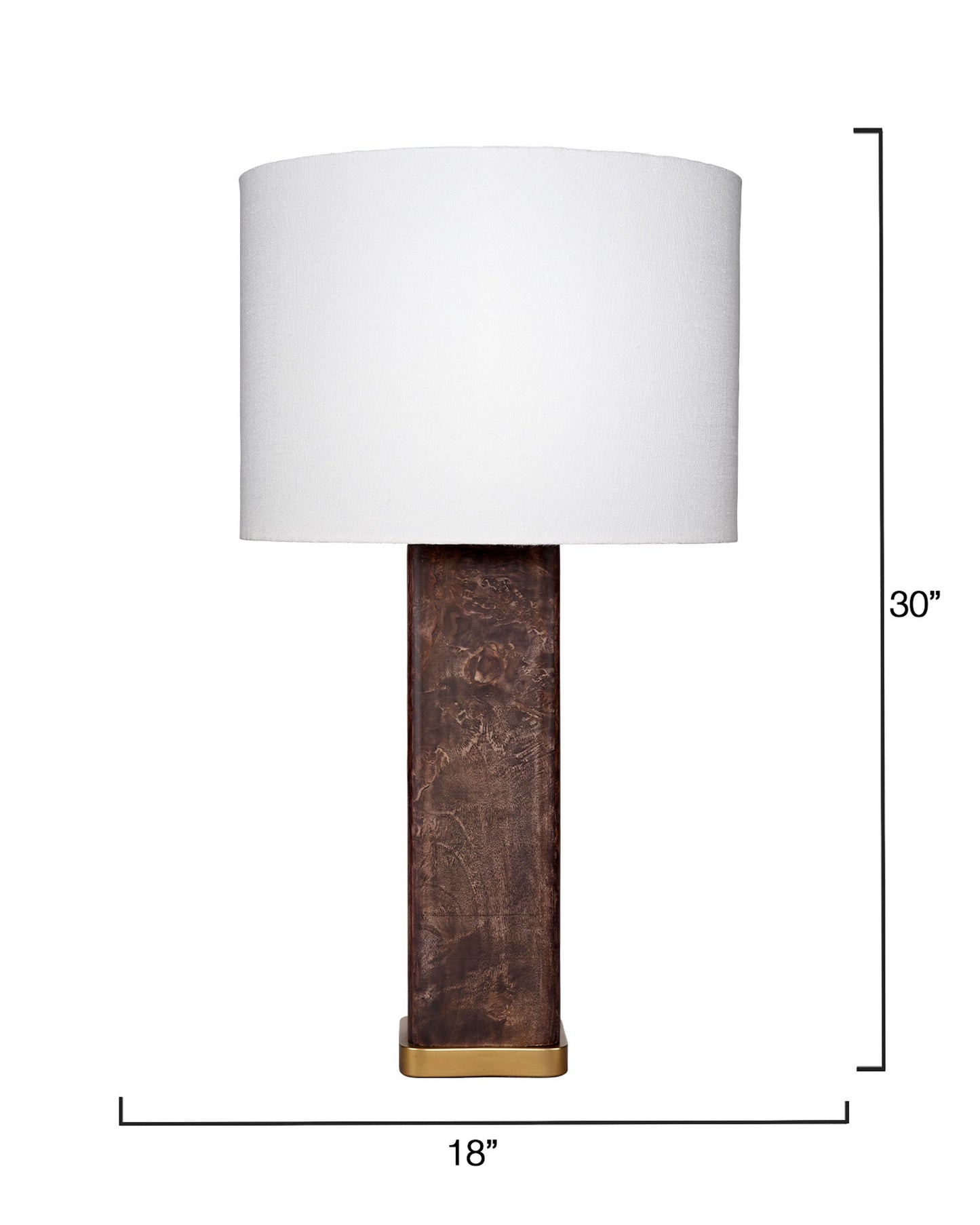 Jamie Young Preston Burl Wood Table Lamp & Unique