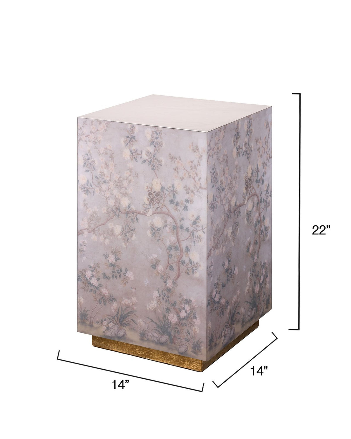 Jamie Young Garland Floral Accent Side Table Lavender - Limited Stock