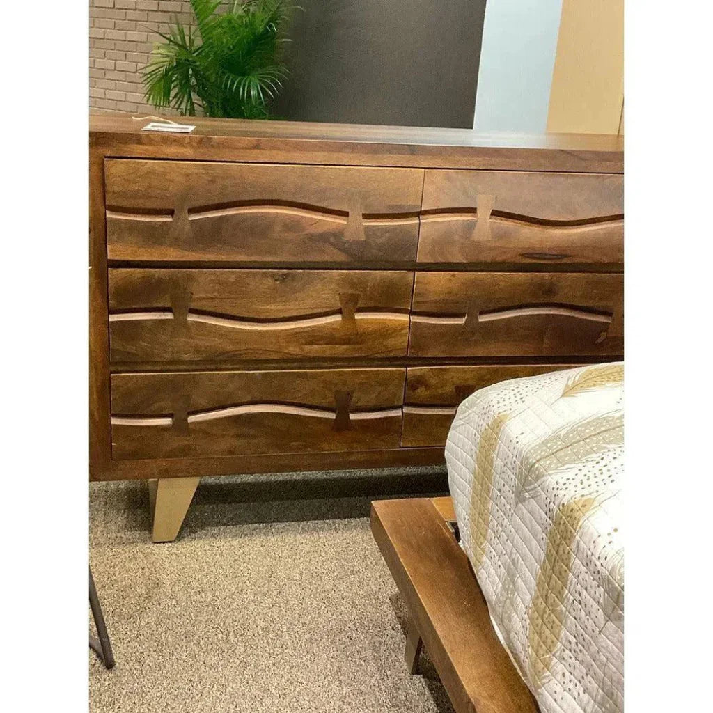 Moe's Home 21.5 Inch Nightstand Brown Industrial
