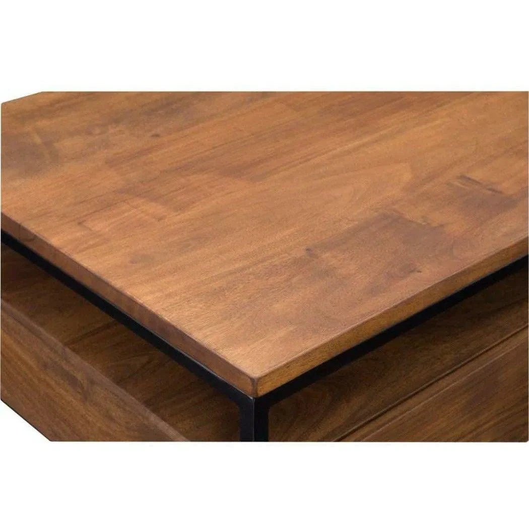Moe's Home 23 Inch Side Table Brown Industrial