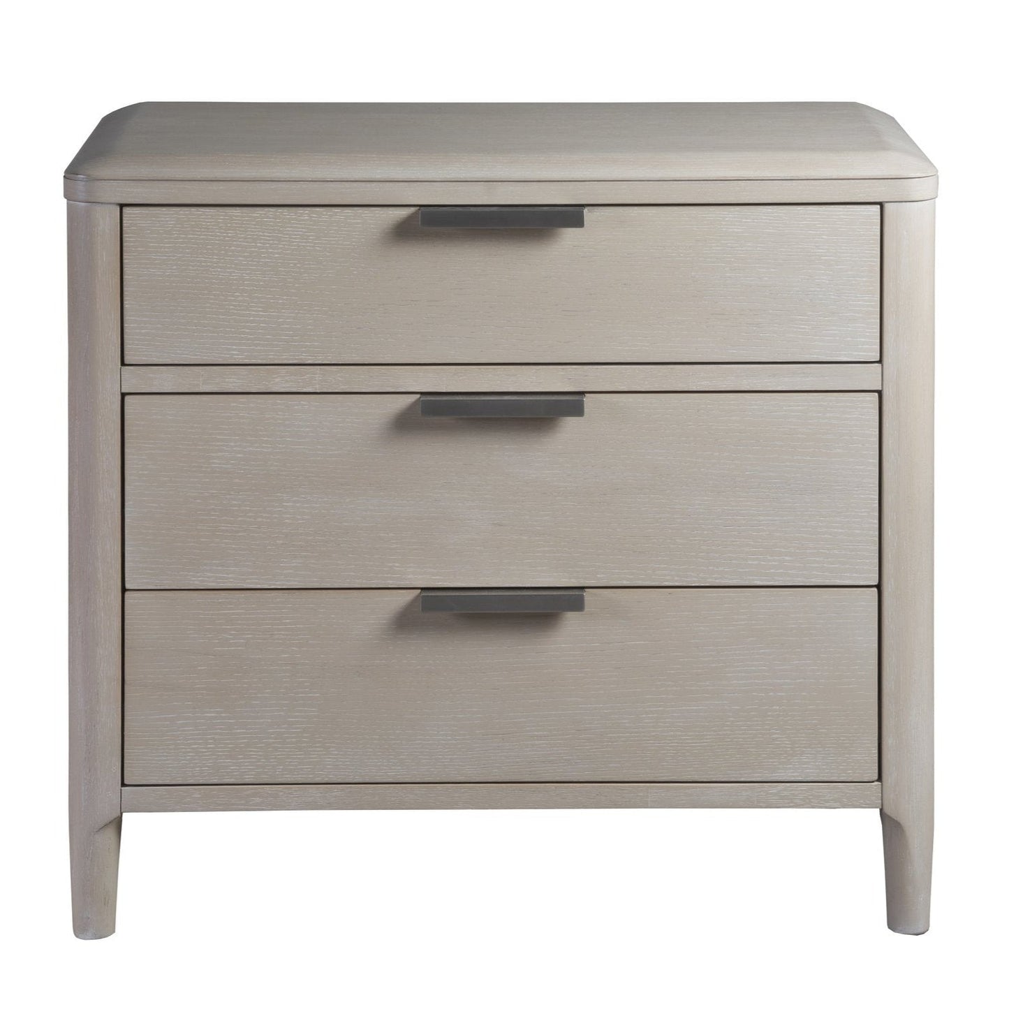 Pearl Three Drawer Wood Nightstand and USB port