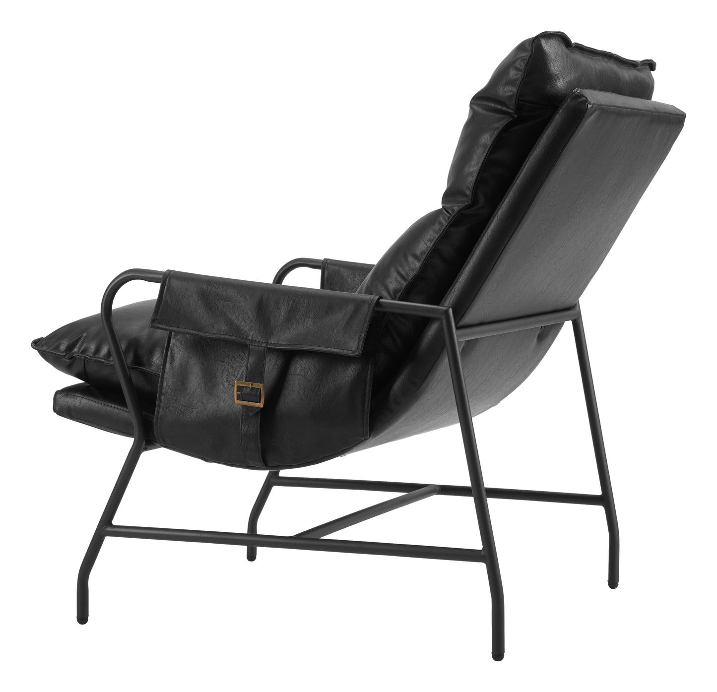 Zuo Modern Halaus Steel Black Accent Arm Chair
