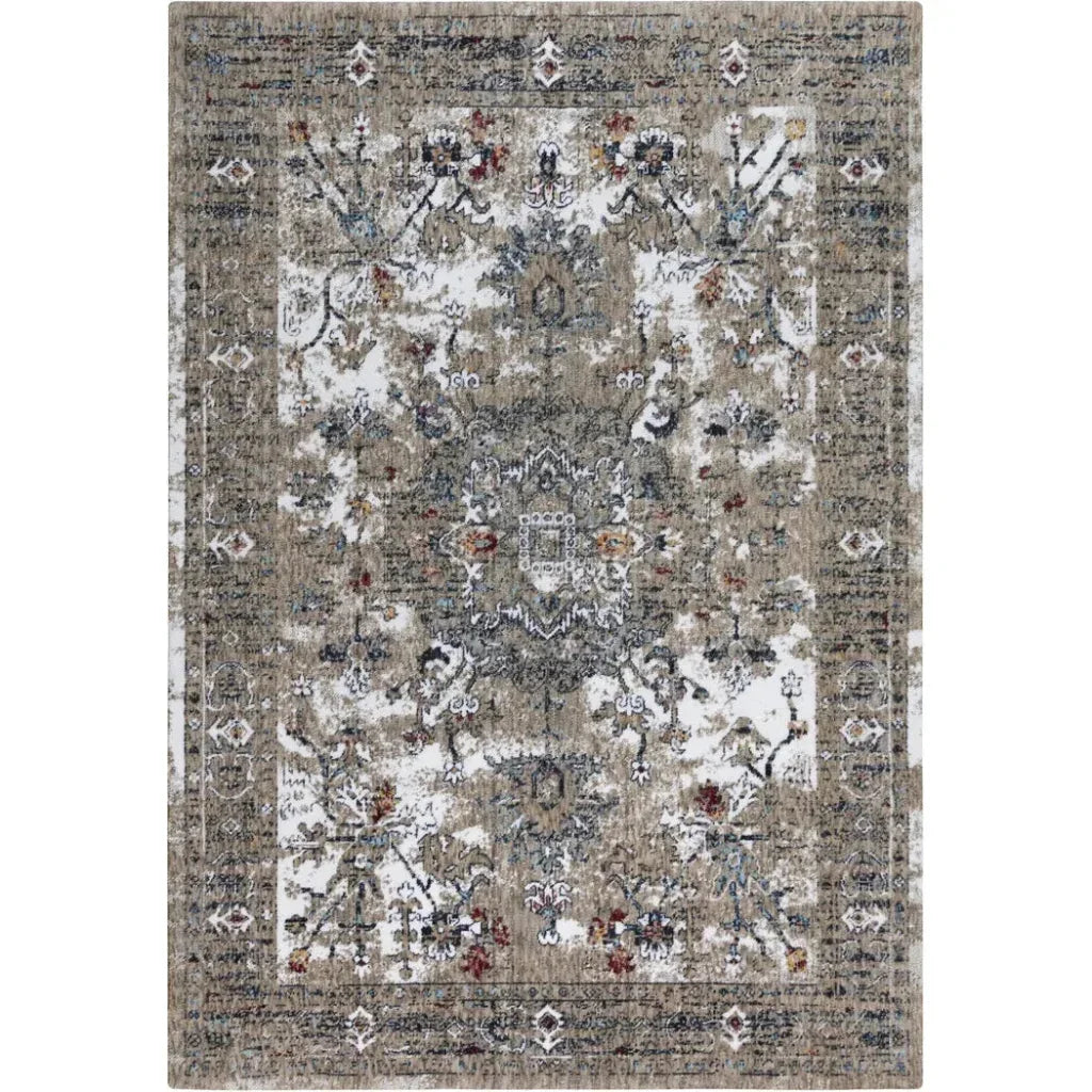 Dimm Medallion Beige Large Area Rugs For Living Room - LOOMLAN - LOOMLAN - Area Rugs